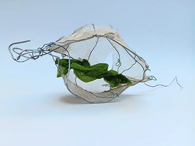 cocooning Kapsel mit Grün